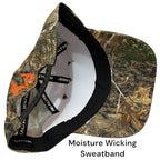 Realtree Edge Blaze Logo Camo Mesh Trucker Cap Hat Snapback svedtransporterende bånd Lav-mellem profil Struktureret forbuet skygge Camouflage kasket