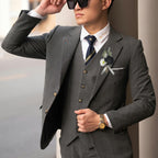 Corsage and Boutonniere Set Artificial Flower Wrist Corsage and Boutonniere for Men Groom Groomsmen Bride Bridesmaids,Wedding Prom Suit Decorations (1, Black)