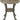 Powell Pewter Metal and Rustic Wood Side Table Franklin Dining