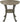 Powell Pewter Metal and Rustic Wood Side Table Franklin Dining