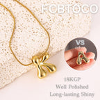 FCBTOCO Initial Halskette für Frauen, Gold Silber Blasenballon Buchstaben Halskette, Zarte Personalisierte Gepolsterte Klobige Namensketten, Trendiger Schmuck Geschenk