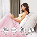 Coperta Elettrica Riscaldata 72"x84" Taglia Completa, Morbido Pile di Corallo con 4 Livelli di Riscaldamento e Spegnimento Automatico dopo 10 Ore, Lavabile in Lavatrice, Tessuto Morbido e Accogliente per la Casa, Grigio Scuro