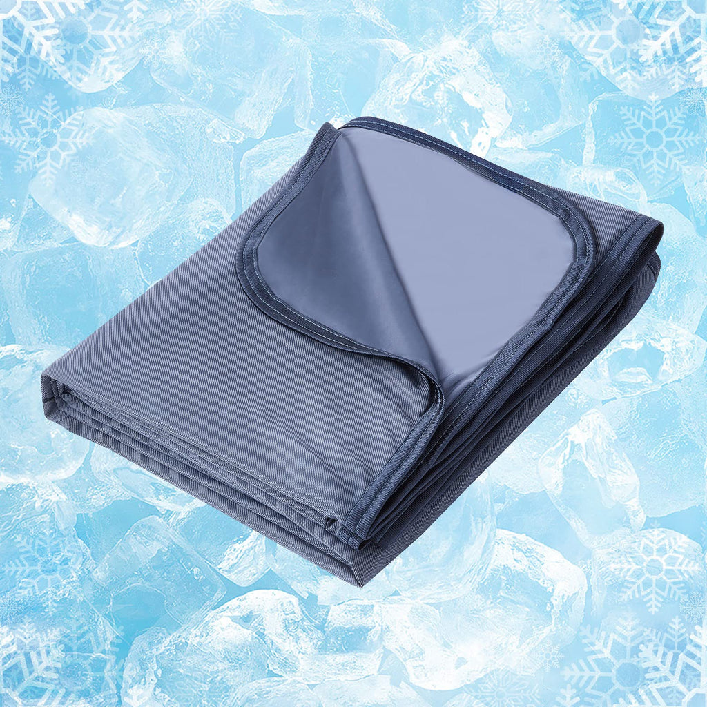 Ailemei Direct Cooling Blanket for Hot Sleepers,Double Sided Cold Effect,Queen Size Lightweight Breathable Summer Large Big Blankets for Bed,Transfer Heat to Keep Body Cool Night Sweats,90"x90"