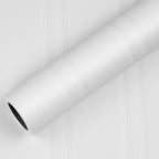 ReWallpaper 17.5in x 23ft Removable Vinyl Faux Beadboard Peel and Stick Prepaste Wallpaper Liner Self Adhesive Contact Paper Faux Wainscoting Panels Peel and Stick Wallpaper for Bathroom Kitchen Walls