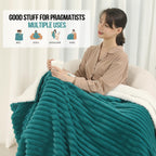 Coperta Elettrica Riscaldata Plaid con 5 Livelli di Riscaldamento e Spegnimento Automatico dopo 4 Ore, Plaid Riscaldato 50"x60" con Certificazione ETL e FCC per Casa e Ufficio, Lavabile in Lavatrice, Grigio Scuro