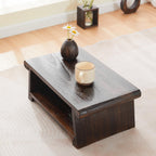 Japanese Altar Table,Folding Floor Table,Wood Small Low Meditation Table,Coffee Table for Living Room, Brown,19.7" x 11.8" x 7.9"