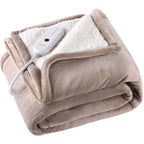 Coperta Elettrica Riscaldata Plaid con 5 Livelli di Riscaldamento e Spegnimento Automatico dopo 4 Ore, Plaid Riscaldato 50"x60" con Certificazione ETL e FCC per Casa e Ufficio, Lavabile in Lavatrice, Grigio Scuro