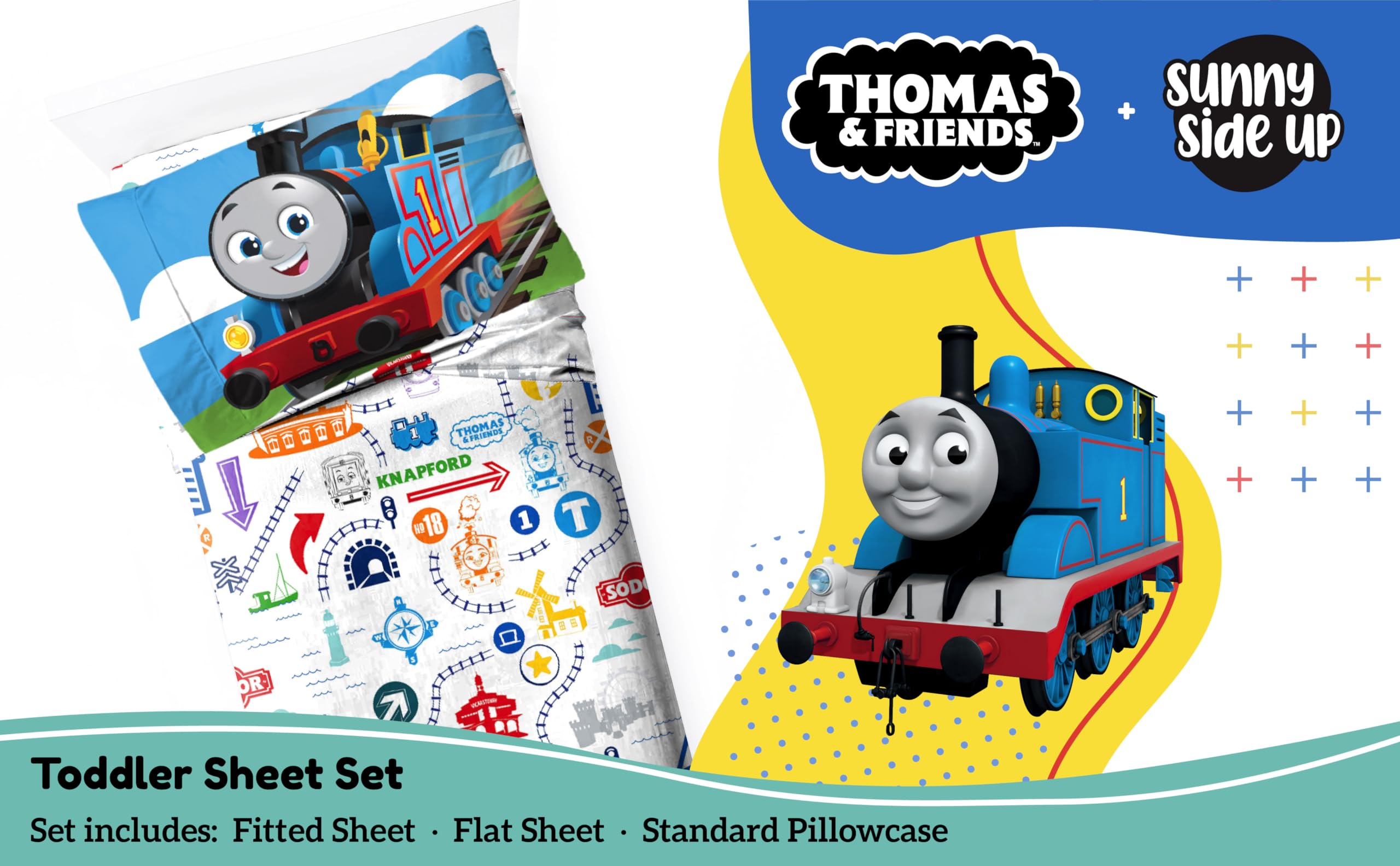 Sunny Side Up Minecraft Creeper & Animals Twin Sheet Set - 3 Piece Kids Bedding Set Includes Pillow Cover - Super Soft Microfiber Sheets