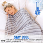 Ailemei Direct Cooling Blanket for Hot Sleepers,Double Sided Cold Effect,Queen Size Lightweight Breathable Summer Large Big Blankets for Bed,Transfer Heat to Keep Body Cool Night Sweats,90"x90"