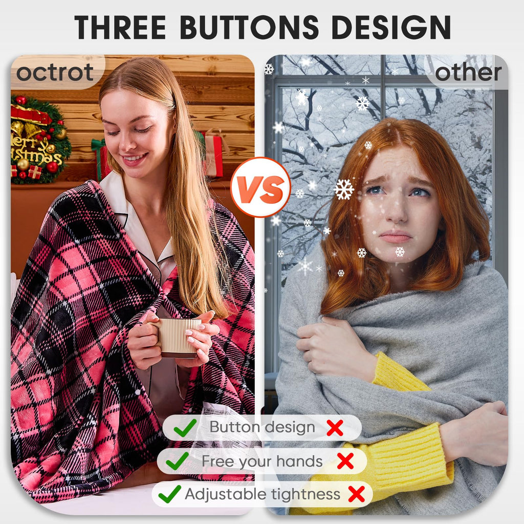 Elektrisch verwarmd deken, 50X60, verwarmingsdeken met 10 verwarmingsniveaus/8 uur automatische uitschakeling, marineblauw geruit Sherpa-dekenverwarmer voor volwassenen, wasbaar deken cadeau voor bank bed kantoor, ETL