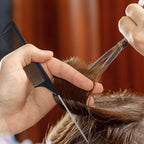 Boao 12 Packs Rat Tail Combs Black Hair Comb Stainless Steel Pin Tail Carbon Fiber Heat Resistant for Women Braids Hair Styling(Black)