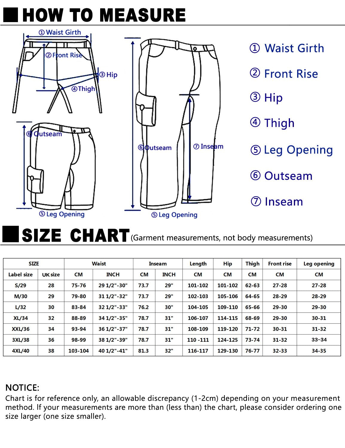 Match Men's Loose Fit Chino Washed Jogger Pant (32, 6552 Desert camo)