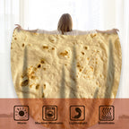 moonysweet Tortilla Blanket for Adult and Kids Double Sided Novelty Food Blanket Adult Size Funny Realistic Throw Blanket Fuzzy Fleece Blanket Flannel Teens Boys and Girls 60 inches