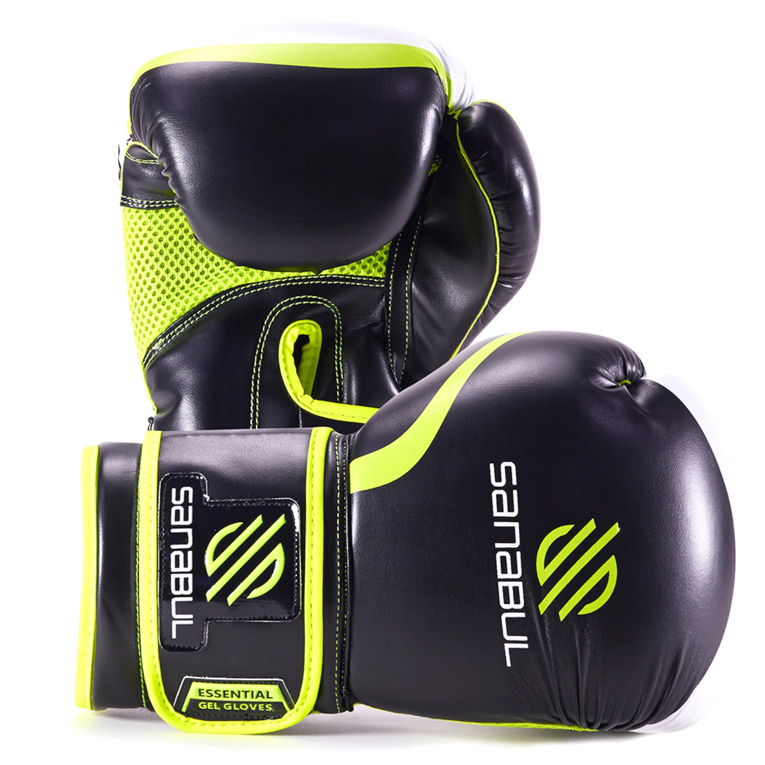 Sanabul Essential Gel Boxing Gloves for Men & Women, Kickboxing MMA, Muay Thai Gloves and Heavy Bag Training Punching & Sparring