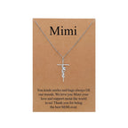 Lcherry Faith Cross Pendant Necklace for Women Religious Christian Jewelry Mother's Day Gifts for Women