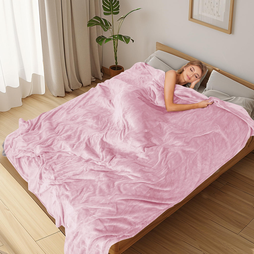 Elektrisch verwarmd deken 72" x 84" volledige maat flanellen stof met 4 verwarmingsniveaus & 10 uur automatische uitschakeling, ademend warm en wasbaar voor zacht en bed - lichtgrijs