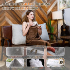 بالش پشتی بزرگ مثلثی Wellty Care با بالش رول سر، بالش تکیه‌گاه پشتی برای حمایت و استراحت در تخت با کاور قابل جدا شدن (خاکستری، دو نفره: 39x8x20 اینچ)