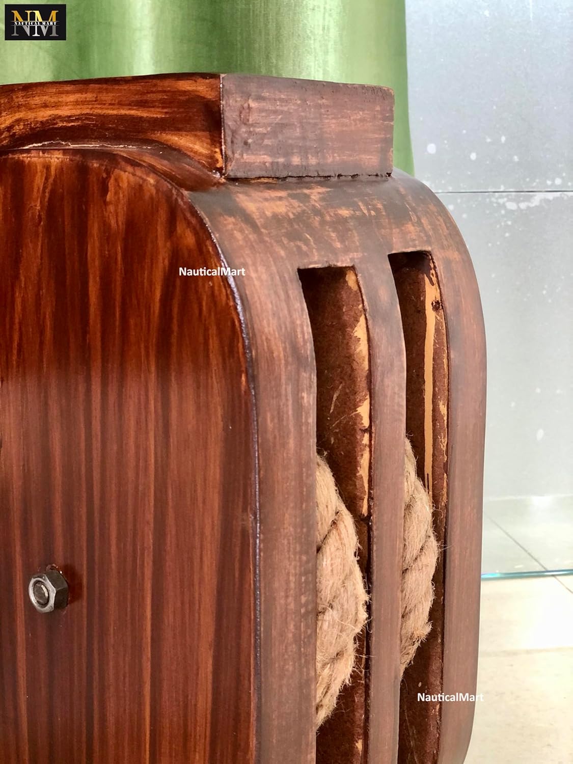 NauticalMart Ship Wheel Table Base Coffe Table Decorative Nautical Pirate Decor