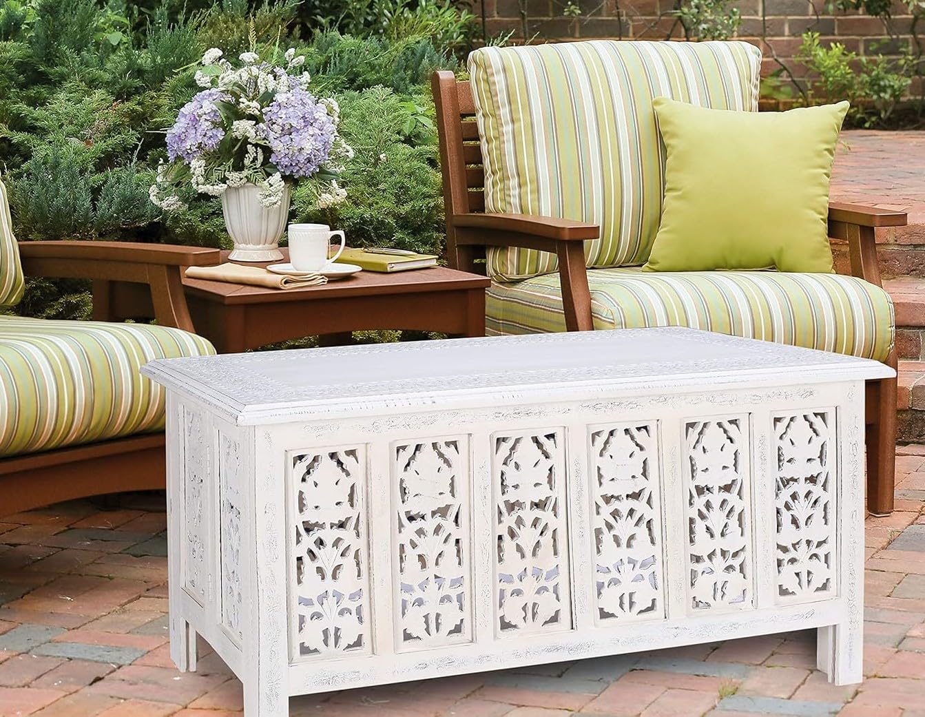 Rectangular Wooden Coffee Table, Modern Wooden Coffee Table, Center Tables, Entryway Table, Living Room Table for Magazines, Books, and Plants - 36x18 Inch Burnt