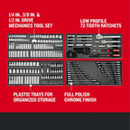 CRAFTSMAN Mechanics Tool Set, 298 Piece Hand Tool and Socket Set SAE/Metric (CMMT12139)