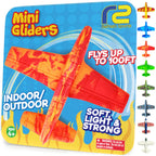 Airplane Toy Foam Airplanes for Kids - Best Easter Stuffers for Boys & Girls - Easy Throwing Air Planes - Gift Idea Toy Games - Styrofoam Plane Glider - Great Gifts for Ages 4 5 6 7 8 9+ Year Old
