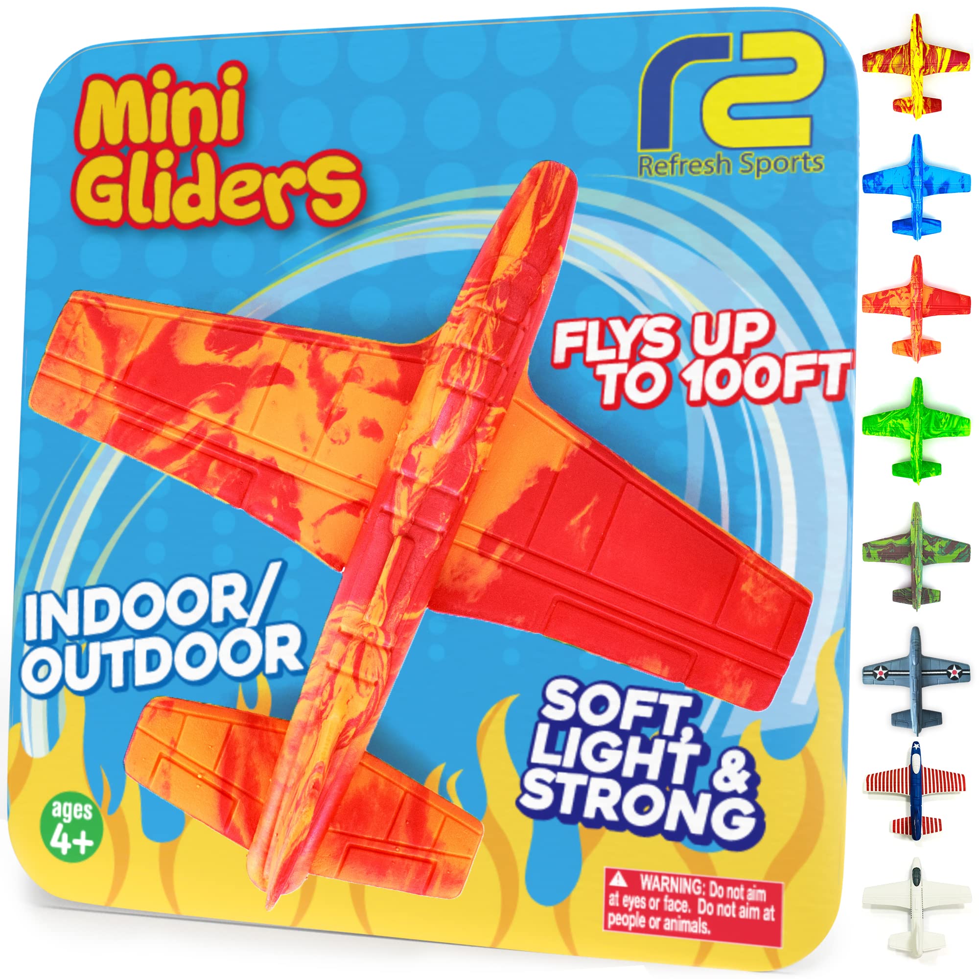 Airplane Toy Foam Airplanes for Kids - Best Easter Stuffers for Boys & Girls - Easy Throwing Air Planes - Gift Idea Toy Games - Styrofoam Plane Glider - Great Gifts for Ages 4 5 6 7 8 9+ Year Old