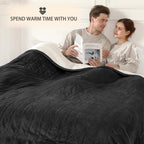 Coperta Elettrica Riscaldata Plaid con 5 Livelli di Riscaldamento e Spegnimento Automatico dopo 4 Ore, Plaid Riscaldato 50"x60" con Certificazione ETL e FCC per Casa e Ufficio, Lavabile in Lavatrice, Grigio Scuro