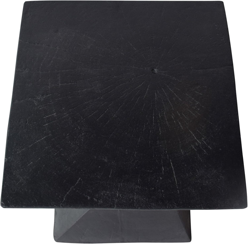 Christopher Knight Home Kajsa Outdoor Lightweight Concrete Accent Table, Black