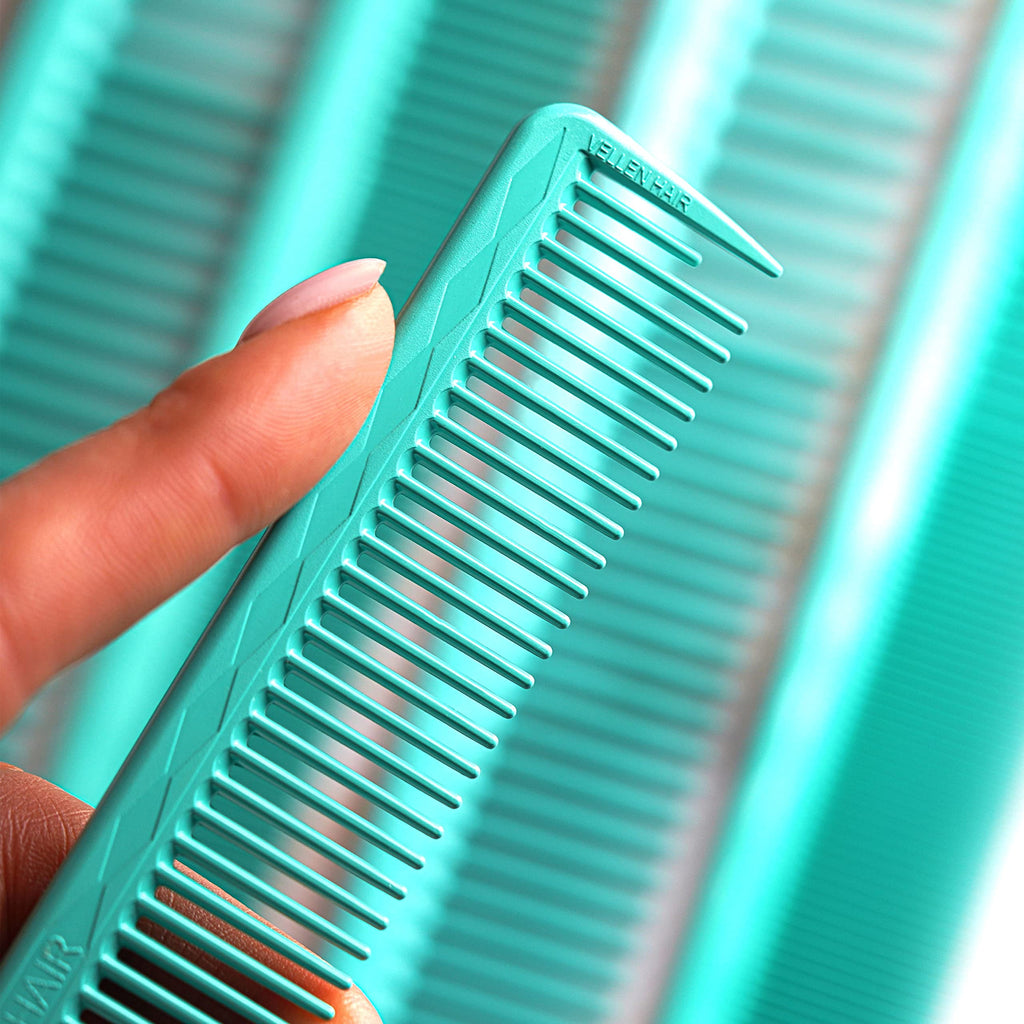 Vellen Hair Ultimate Cutting Comb for Men Women, Unbreakable PEI Material 430°F Heat Resistant Barber combs for Hairdressers , Combs fine teeth and extra wide tooth combs for Hair Stylist , 5-pack