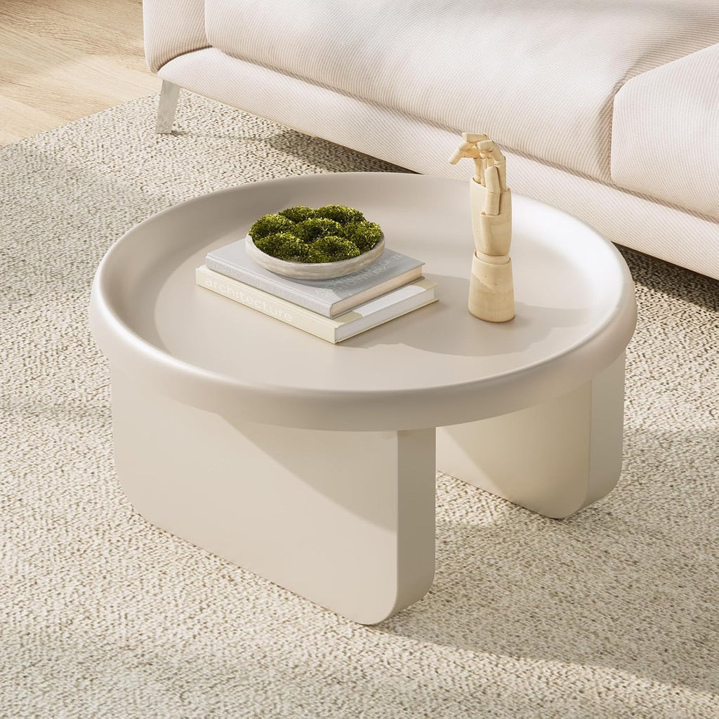 Round Coffee Table,Modern Coffee Table,Unique Circle Coffee Tables,Metal Center Table for Living Room