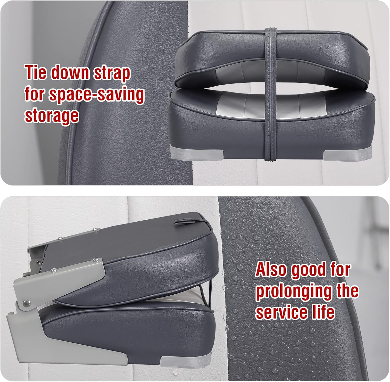 Leader Accessories Classic Low Back Folding Boat Seat