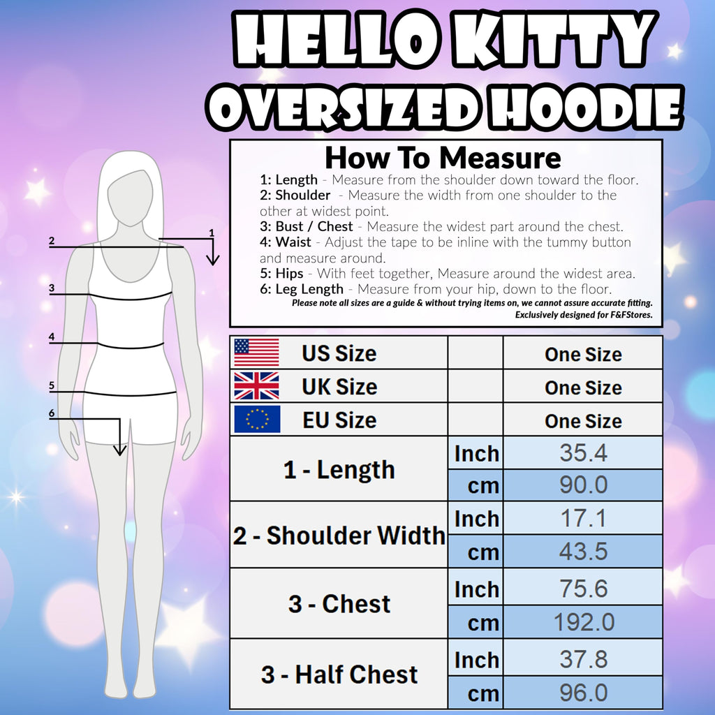 Hello Kitty Women Blanket Hoodie with Attached Plush Loungewear - Gifts for Her