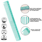 Vellen Hair Ultimate Cutting Comb for Men Women, Unbreakable PEI Material 430°F Heat Resistant Barber combs for Hairdressers , Combs fine teeth and extra wide tooth combs for Hair Stylist , 5-pack