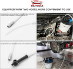 BILITOOLS 3L Brake Bleeder Vacuum Pump Kit, Universal One Person Pneumatic Brake System Clutch Fluid Bleeding Extractor Tool with Adapters & 1L Refilling Bottle