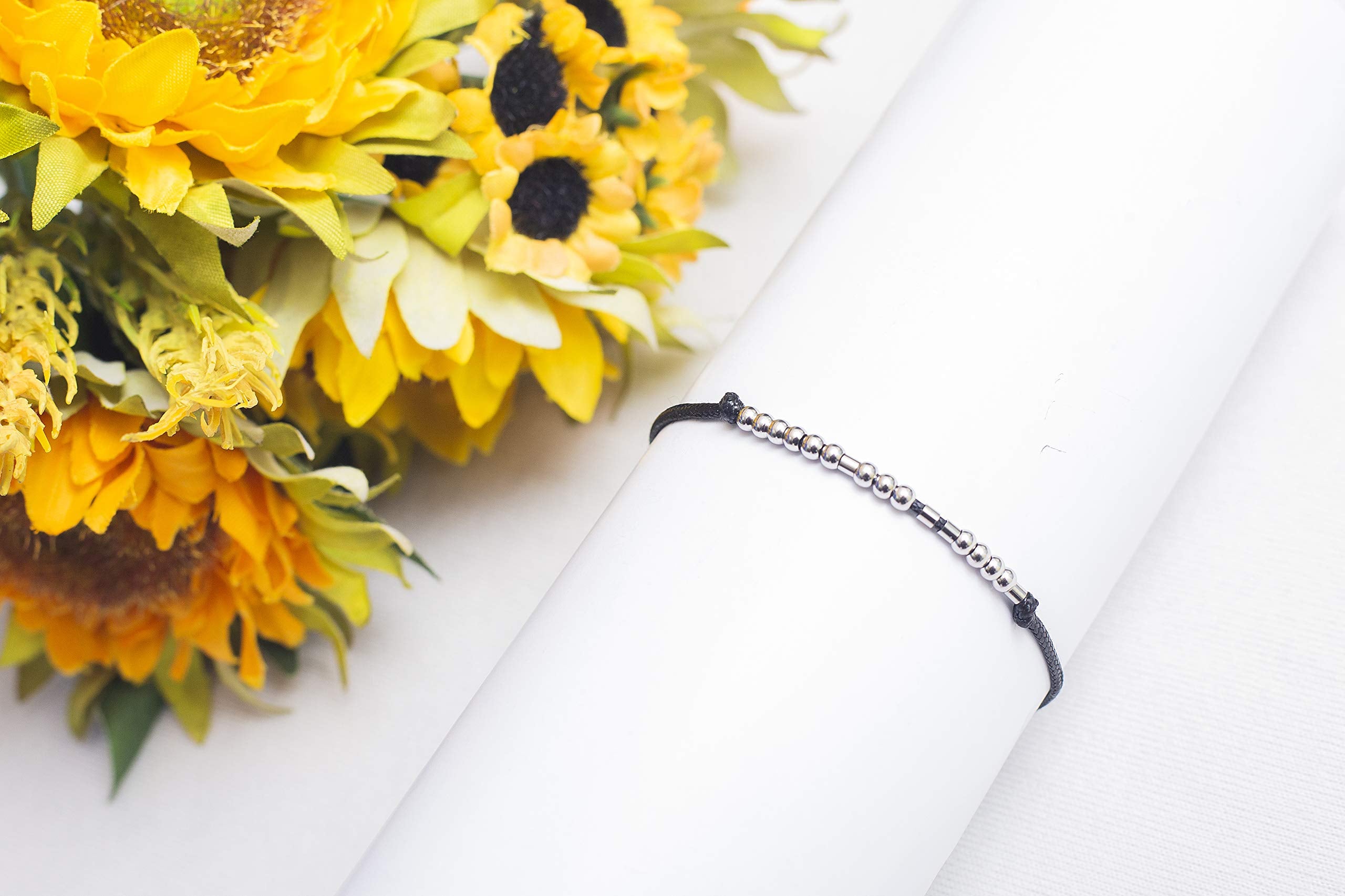 morniface Morse Code Bracelets for Women, Message Friendship Gifts Friendship Bracelets Gifts for Friends Gifts for Her (Bad ass)