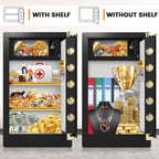 8.0 Cuft Extra Large Heavy Duty Home Safe Fireproof Waterproof, Anti-theft Home Security Safe Box with Fireproof Waterproof Bag and Electronic Keypad, Large Digital Safe for Home Business Office