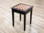 Frenchi Furniture Table, 22.58 x 22.06 x 22.06 in, Mahogany