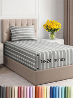 Extra Deep Pocket Queen Sheets - 4 Piece Breathable & Cooling Bed Sheets - Hotel Luxury Bed Sheet Set - Soft, Wrinkle Free & Comfy - Easily Fits Extra Deep Mattresses - Deep Pocket White Sheets Set