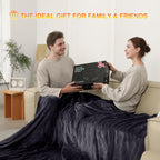 Heated Blanket Electric Blanket Full Size, Super Soft Cozy Upgraded Flannel Heating Blanket with 6 Heating Levels & 1-10 Hours Auto Off, Fast Heating & Overheat Protection, 72" x 84", Dark Gray