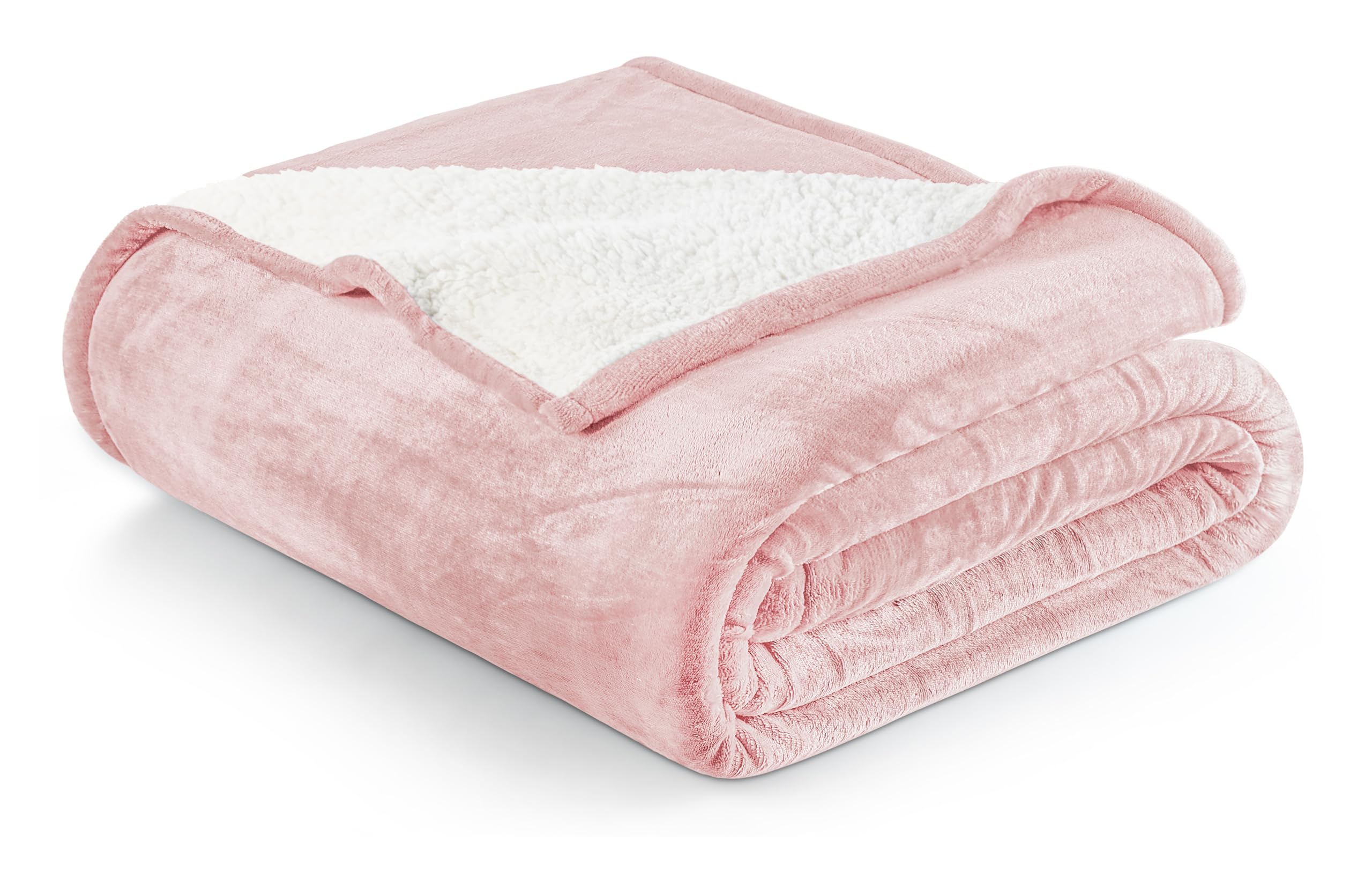 Utopia Bedding Sherpa Blanket Queen Size (Plum, 90x90 Inches) - Soft Lightweight Plush Fleece Reversible Blanket for Bed, Sofa, Couch, Camping and Travel