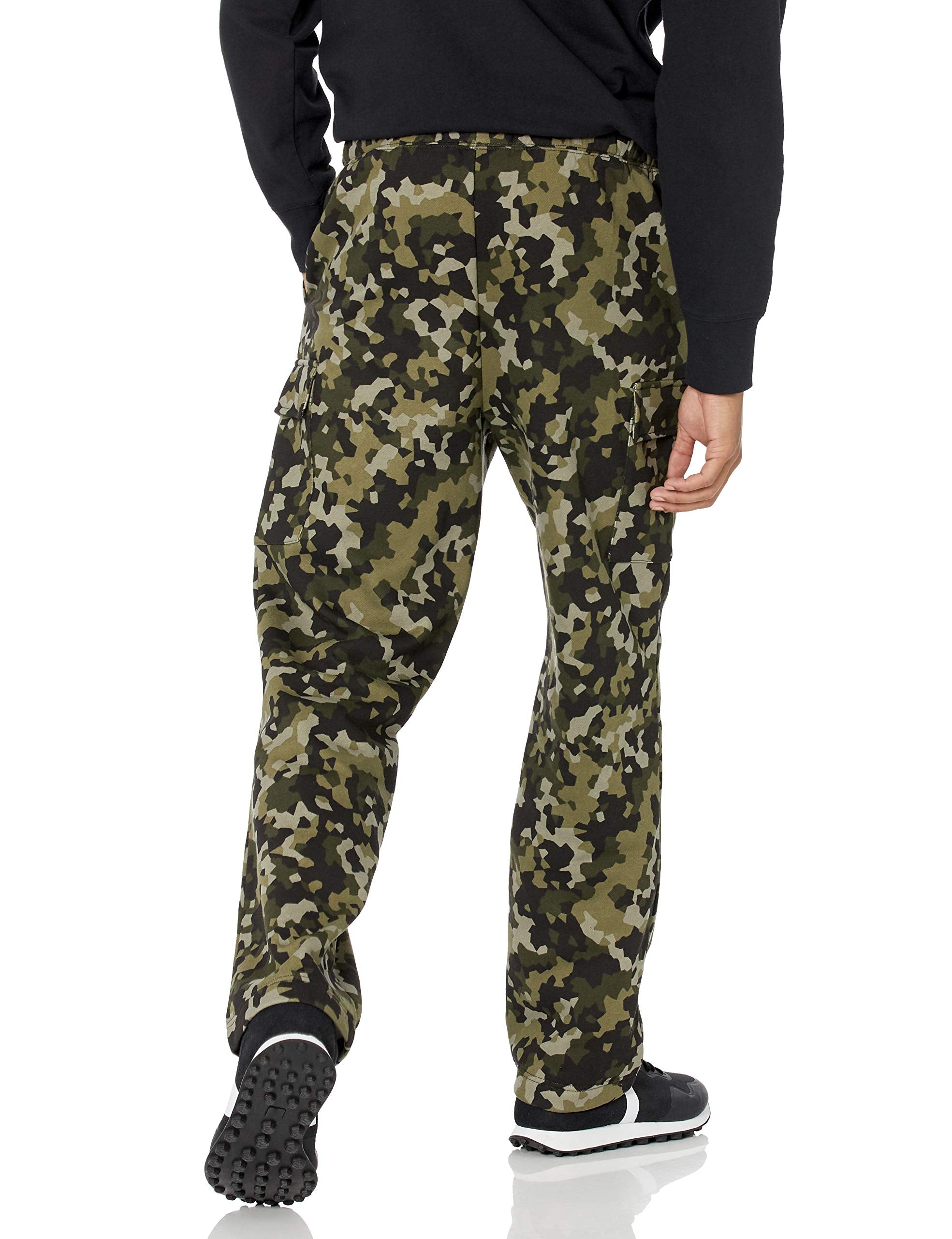 Amazon Essentials Men's Cargo Fleece Sweatpant, Olive Geo Camo, XX-Large