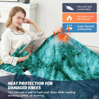 Manta Elétrica Aquecida OCTROT - Manta de Aquecimento em Sherpa de Lã para Sofá, Manta de Aquecimento de Pelo Sintético para Colo com Temporizador de 5 Posições e 10 Níveis de Aquecimento, Certificação ETL&FCC, para Adultos