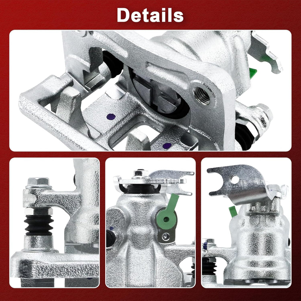 Rear Left Brake Caliper With Bracket Replacement for Honda Accord 2008 2009 2010 2011 2012, ACURA TSX 2009 2010 2011 2012 2013 2014, Rear Driver Side: 19B3359, 19285712, FRC12164, 18FR2716