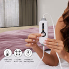 Coperta Elettrica Riscaldata 72"x84" Taglia Completa, Morbido Pile di Corallo con 4 Livelli di Riscaldamento e Spegnimento Automatico dopo 10 Ore, Lavabile in Lavatrice, Tessuto Morbido e Accogliente per la Casa, Grigio Scuro