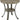 Powell Pewter Metal and Rustic Wood Side Table Franklin Dining
