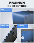 DAYI Safe Box, 3.0 Cubic Feet Home Safes with Fireproof Waterproof Bag, Security Safe for Money Cash Documents, Digital Keypad, Dual Alarm System, Removable Shelf - D-60