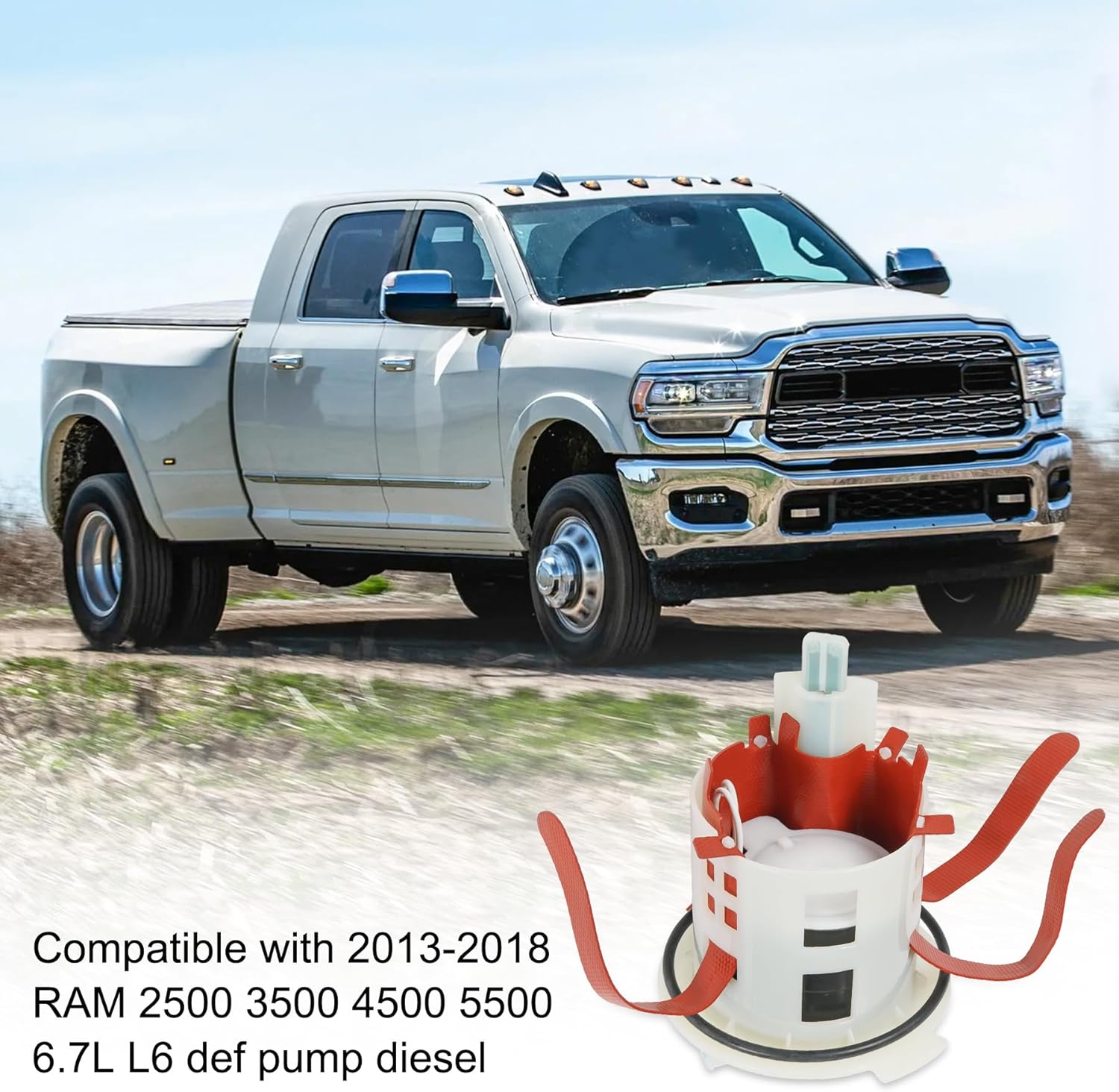 68085908AH DEF Pump Diesel Exhauset Fluid Pump/Heater Assembly Compatible with Ram 2500 3500 4500 5500 6.7 Cummins Diesel 2013-2018 Replaces 4077501AG,4077501AQ,68192659AA,68192659AH,7660148AE