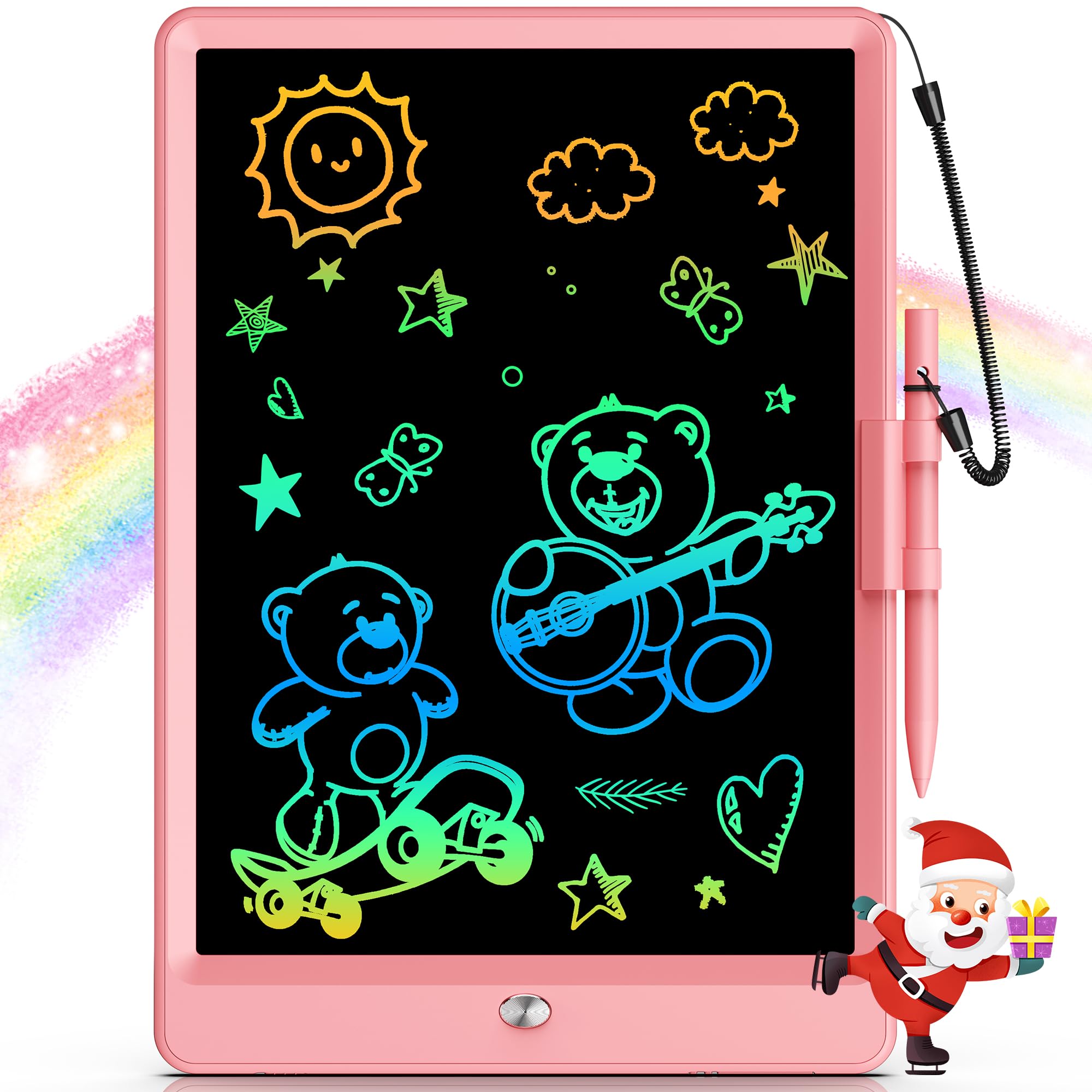Bravokids Toys for 3-6 Years Old Girls Boys, LCD Writing Tablet 10 Inch Doodle Board, Electronic Drawing Pads, Educational Birthday Gift for 3 4 5 6 7 8 Years Old Kids Toddler (Blue)