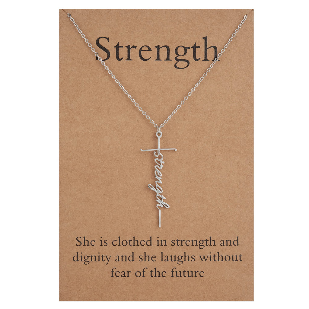 Lcherry Faith Cross Pendant Necklace for Women Religious Christian Jewelry Mother's Day Gifts for Women