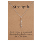 Lcherry Faith Cross Pendant Necklace for Women Religious Christian Jewelry Mother's Day Gifts for Women
